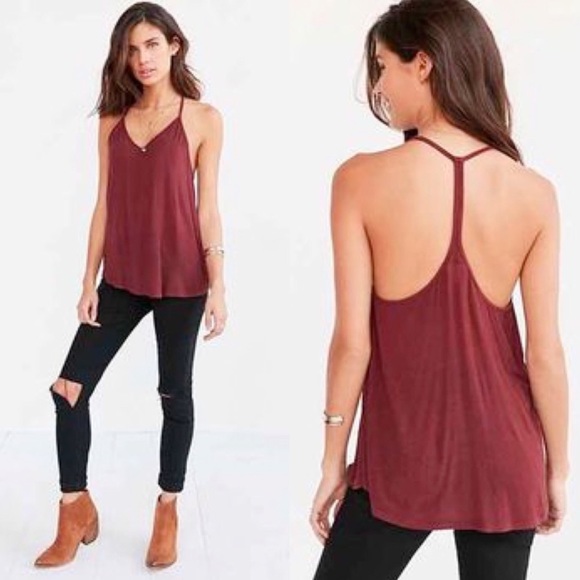 thin strap racerback tank top